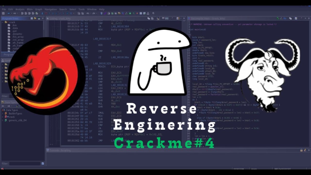 Решение задачи CrackMe с помощью Ghidra и GDB -Crackmes.one 0x04