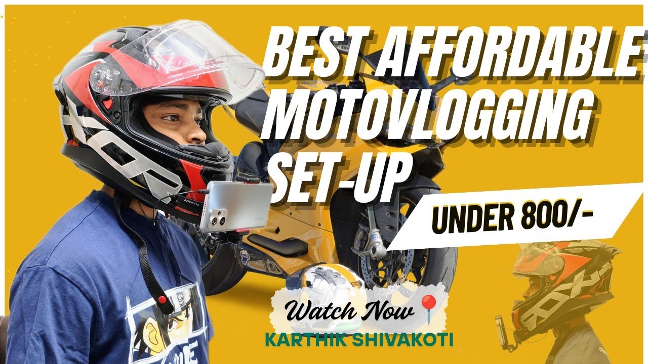 BEST AFFORDABLE💸 MOTOVLOGGING SETUP📸| UNDER 800/- | KARTHIK SHIVAKOTI📍#viralvideo #bike #motovlog