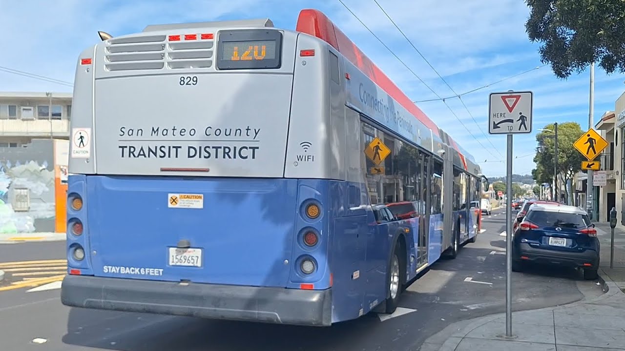 SamTrans: 2019 New Flyer XD60 #829 on Route 120 Daly City
