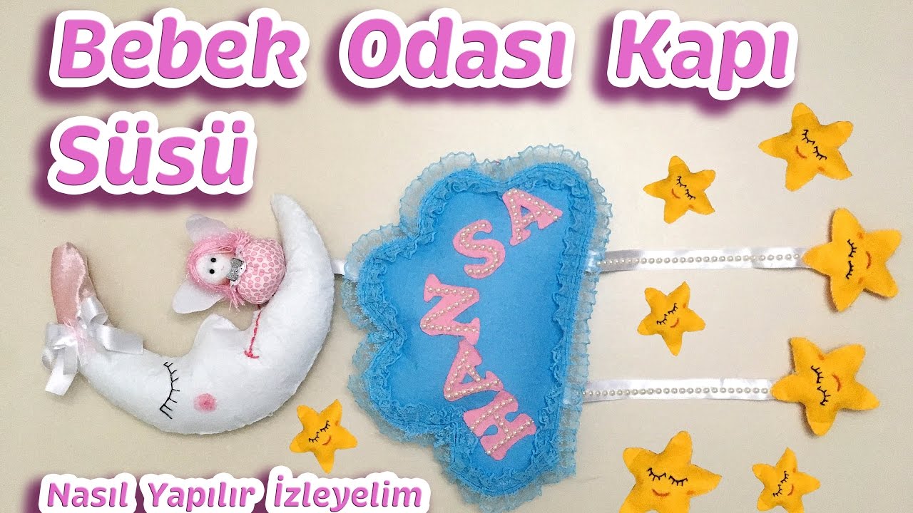 Bebek Odası Kapı Süsü Yapımı | Kadife Şapka Bebek
