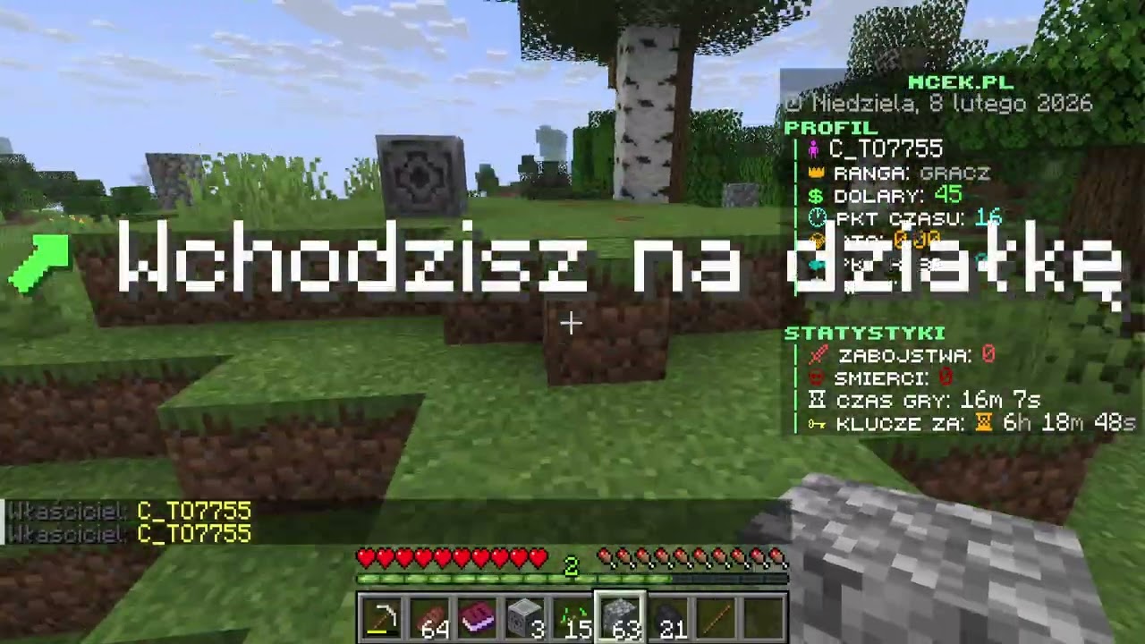 MCEK.PL #Cyżby najlepszy serwer Minecraft? Na razie testuję