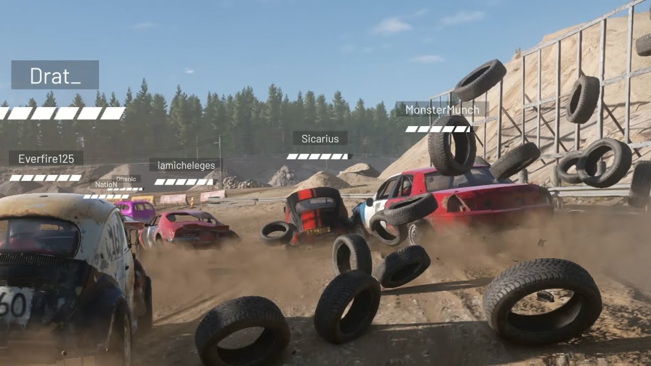 Some crazy gameplay of Wreckfest 2