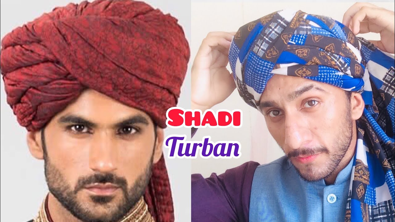How To Tie SHADi Turban Style Tutorial || Male Wedding Turbans || Majid shah 2020