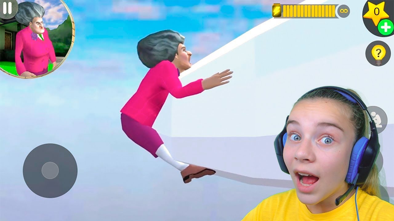 МИСС ТИ УЛЕТЕЛА на САМОЛЁТЕ Злая Учительница Scary Teacher 3D
