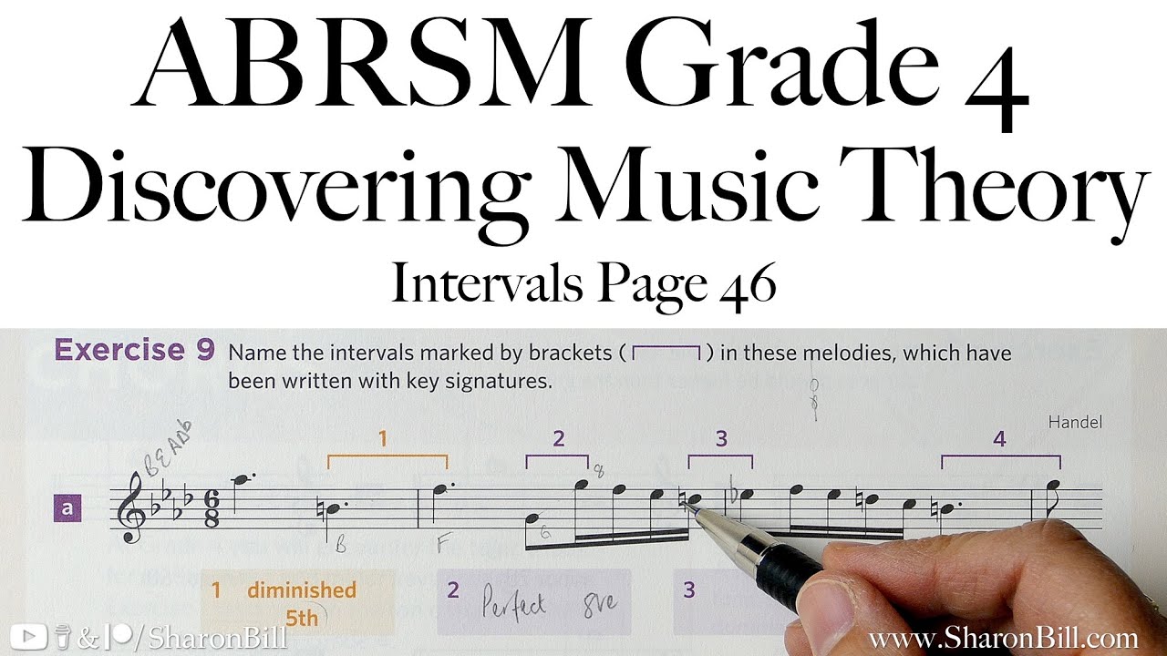 ABRSM Discovering Music Theory Grade 4 Intervals Page 46 with Sharon Bill