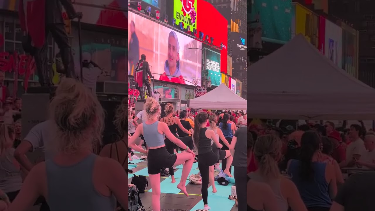 Norway Fans 'Join' Yoga Class After Swarming Times Square