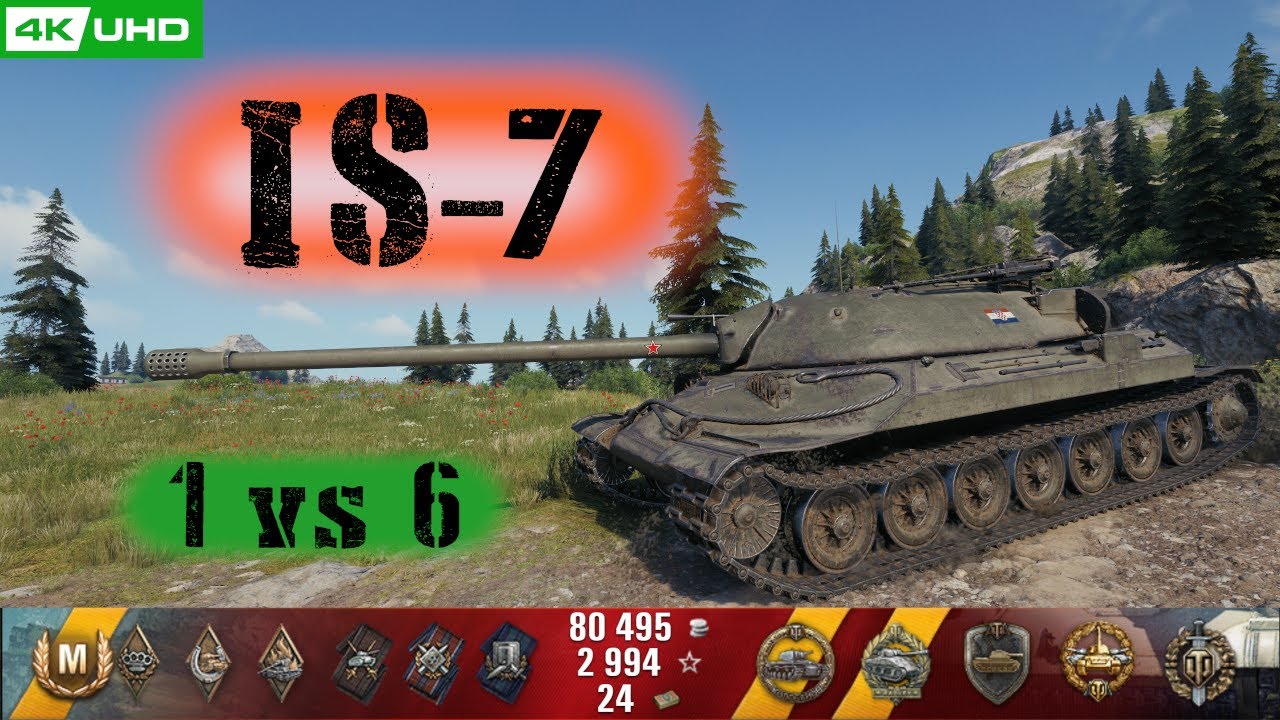World of Tanks IS-7 Replay - 8 Kills 8.9K DMG(Patch 1.6.0)