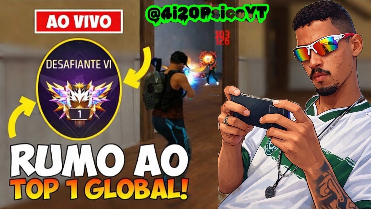 🔴 FREE FIRE AO VIVO AGORA 🔴 4I20PSICO AO VIVO 💚 RUMO AO TOP GLOBAL RANQUEADA 🔥