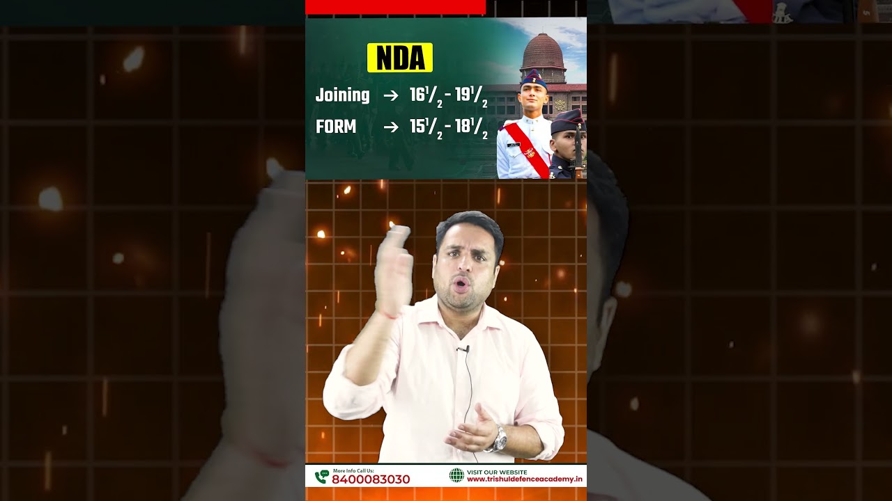 Are You Eligible for NDA 1 2025 Exam ? NDA 1 2025 Age Limit & Eligibility Criteria | #ndacoaching