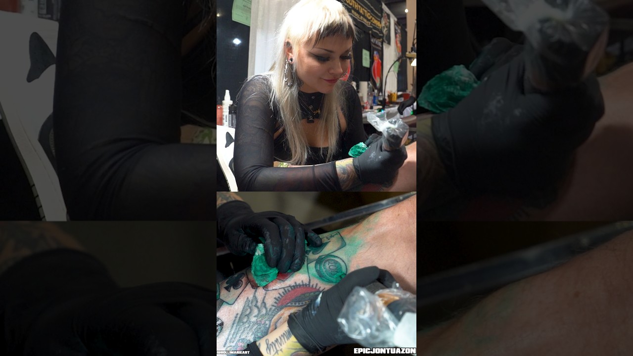 2025 Philadelphia Tattoo Convention #epicjontuazon #villainarts #tattoo #tattooconvention