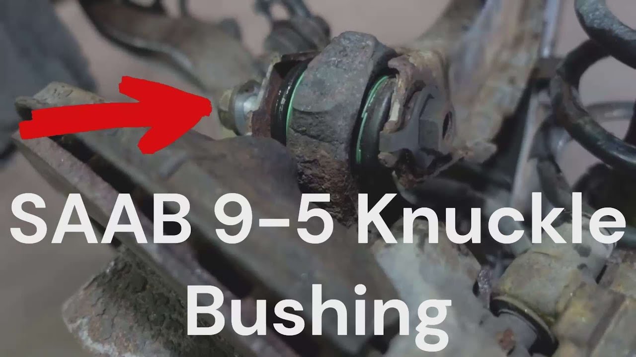 Как заменить верхний сайлентблок заднего поворотного кулака SAAB 9-5 1999-2009