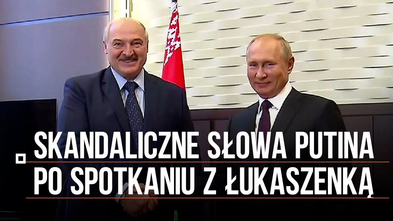 Skandaliczne słowa Putina po spotkaniu z Łukaszenką. 
