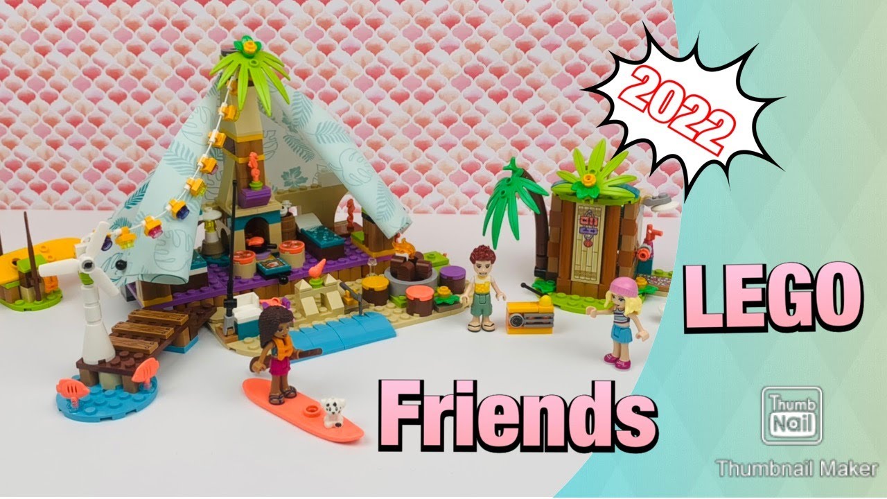 LEGO Friends - Glamping am Strand - Beach Glamping - 41700 - Stop Motion - Toy Unboxing