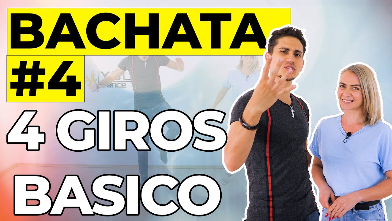 4 Giros de Bachata | Como bailar Bachata | Bachata Tutorial #4 | by Marius&Elena
