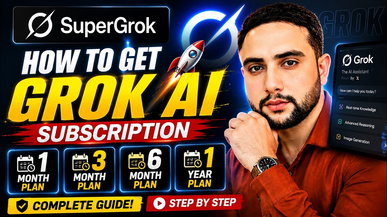 How to Get Grok AI Subscription (1 Month, 3 Month, 6 Month & 1 Year Plans) 🚀