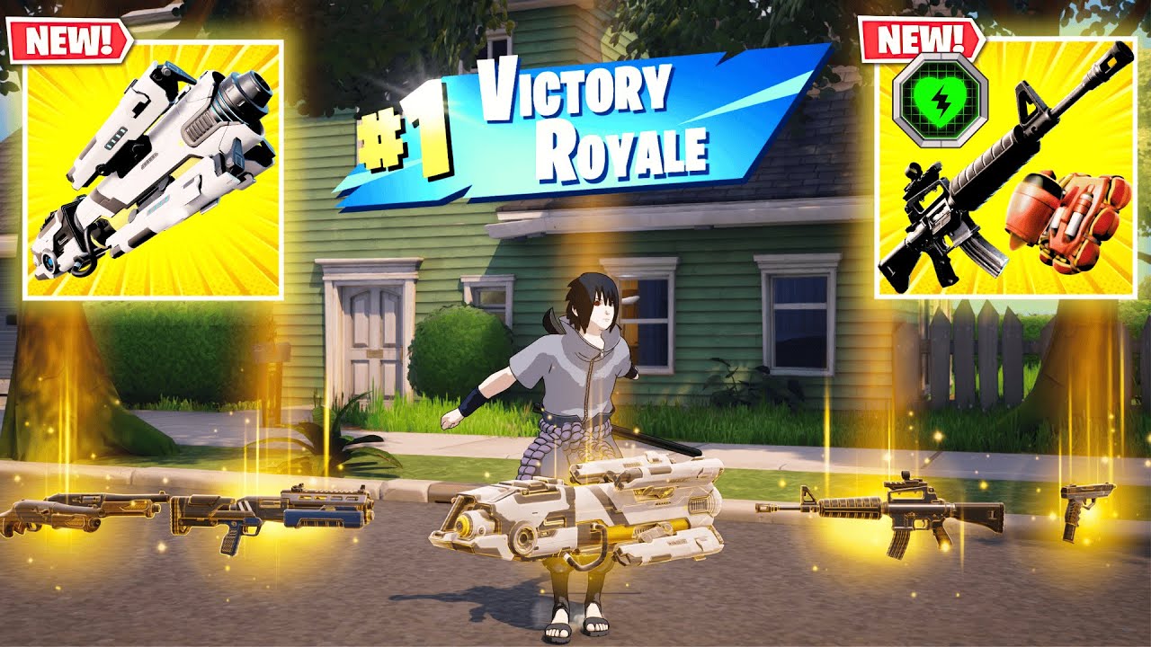 SASUKE UCHIHA vs NEW MEDALLIONS & MYTHICS CHALLENGE (NEW!! Fortnite Chapter 7 Season 1)