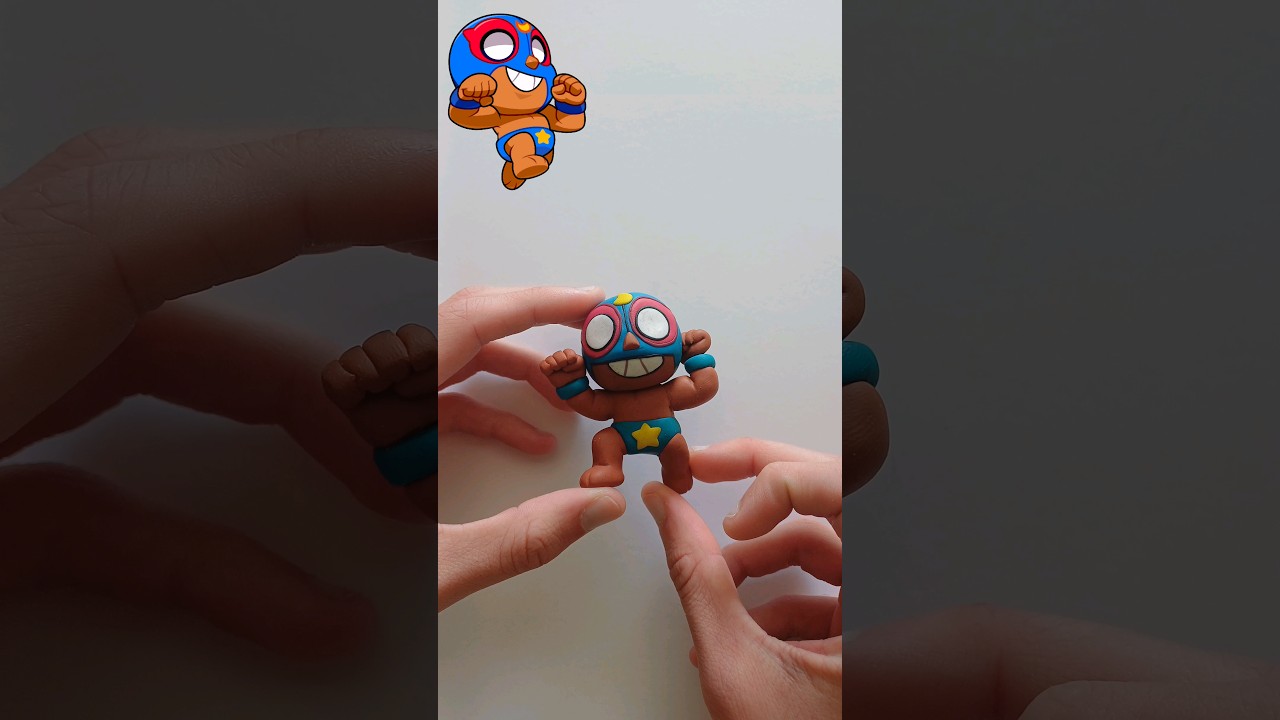 Making Baby El Primo from Squad Busters - Clay Art