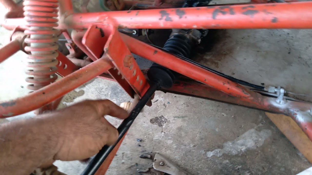 Coloquei a caixa de direção do FIAT Uno no kart Cross