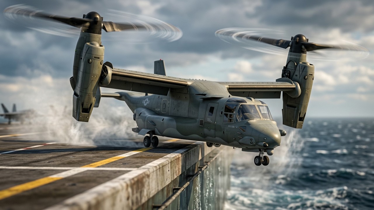 Amazing Take Off US Air Force MV-22B Osprey from Shortest Runway