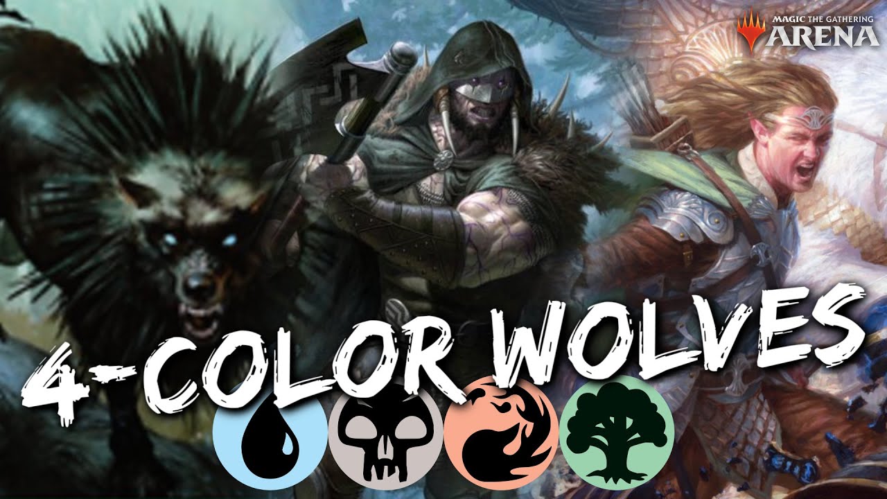 4-Color Wolves (Standard) [MTG Arena] | Wolf Tribal Midrange Deck in ELD Standard