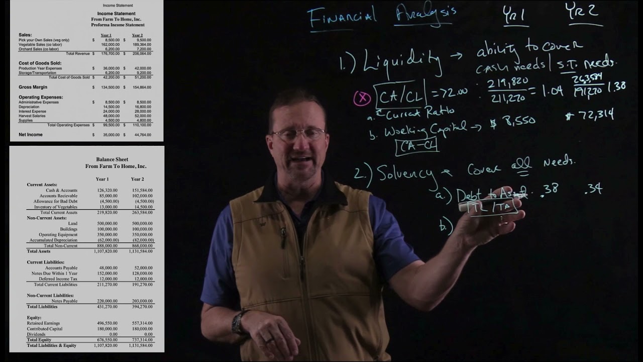 Financial Analysis Part 1 - Liquidity and Solvency
