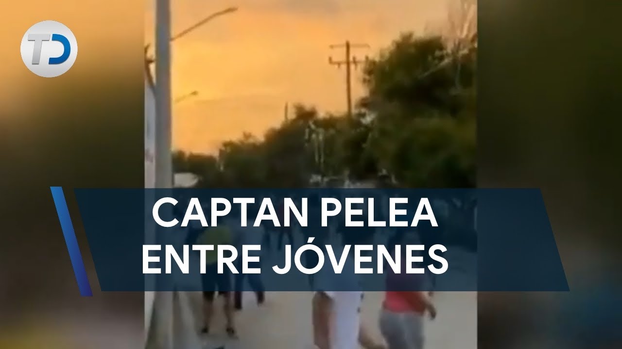 Captan pelea campal entre jóvenes en la colonia La Alianza en Monterrey