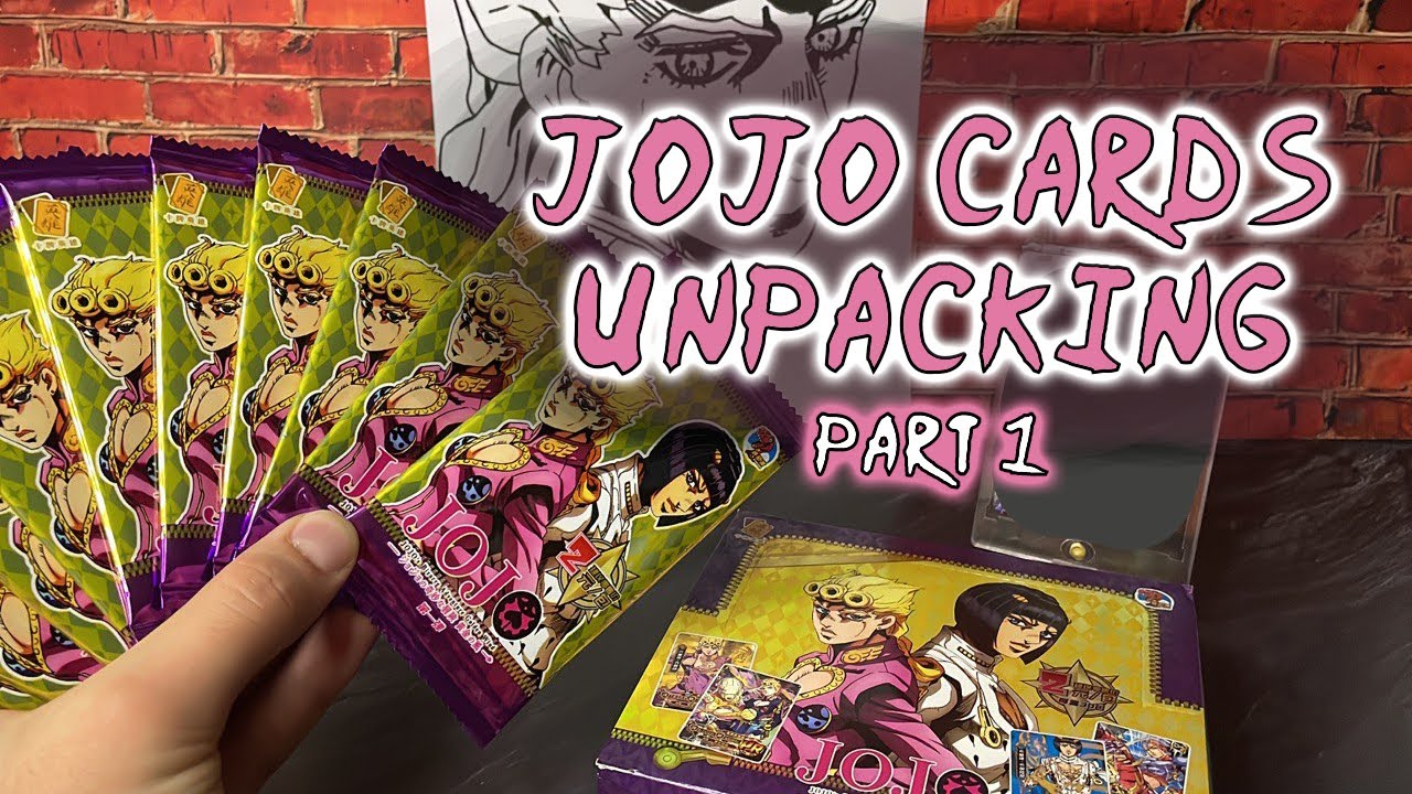 РАСПАКОВКА КОЛЛЕКЦИОННЫХ КАРТ Джо Джо Золотой Ветер | JoJo's Bizarre Adventure Golden Wind