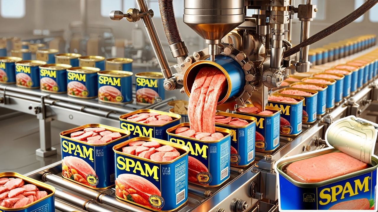 C&Oacute;MO se FABRICA el SPAM🥫 | Mega F&aacute;bricas que Producen MILLONES de Latas al D&iacute;a