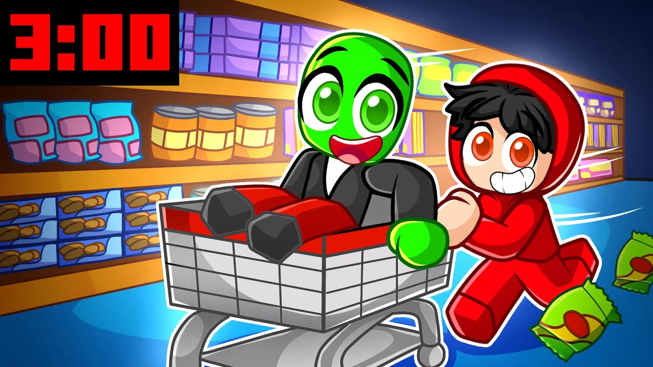 SPĘDZILIŚMY NOC w SUPERMARKECIE w Roblox!