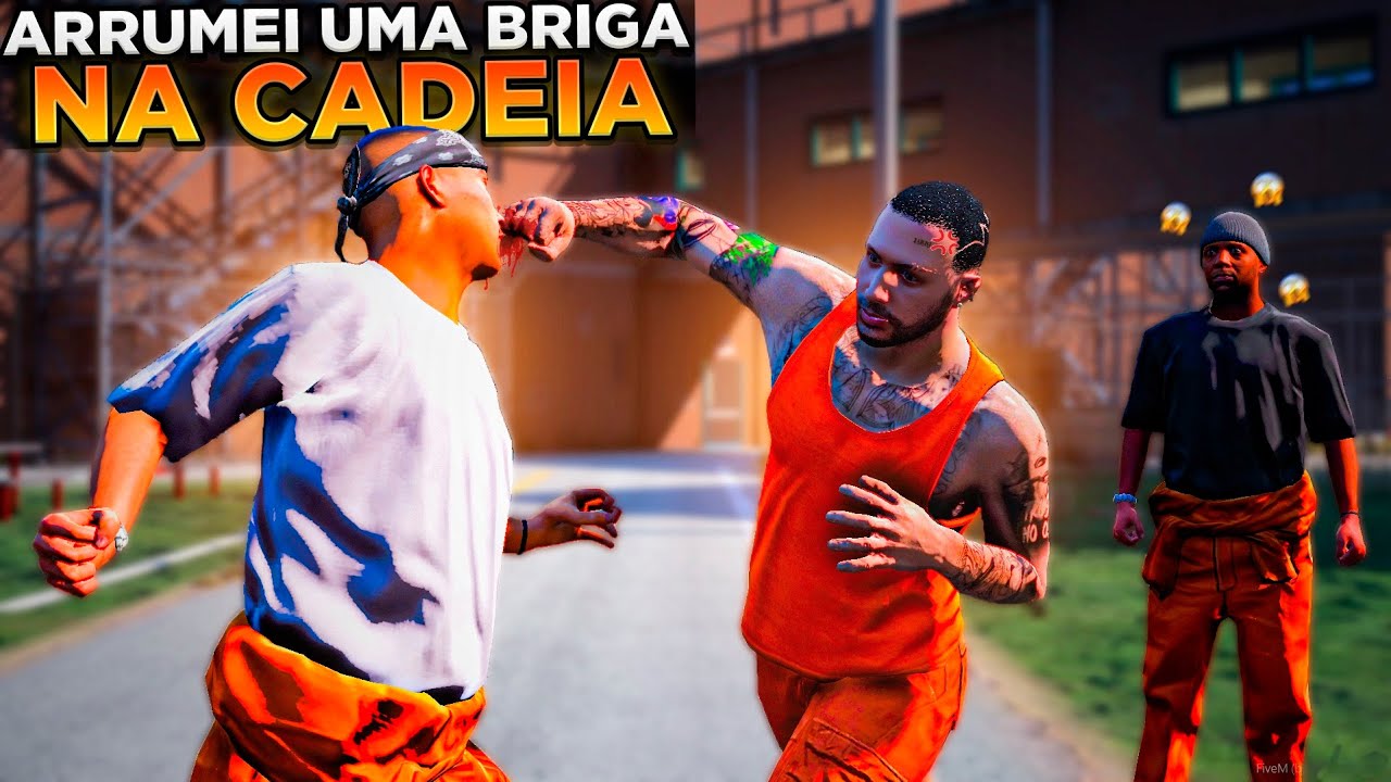 GTA V: VIDA REAL - ARRUMEI UMA BRIGA FEIA NA CADEIA! 🥊💥 (deu ruim!) | #01