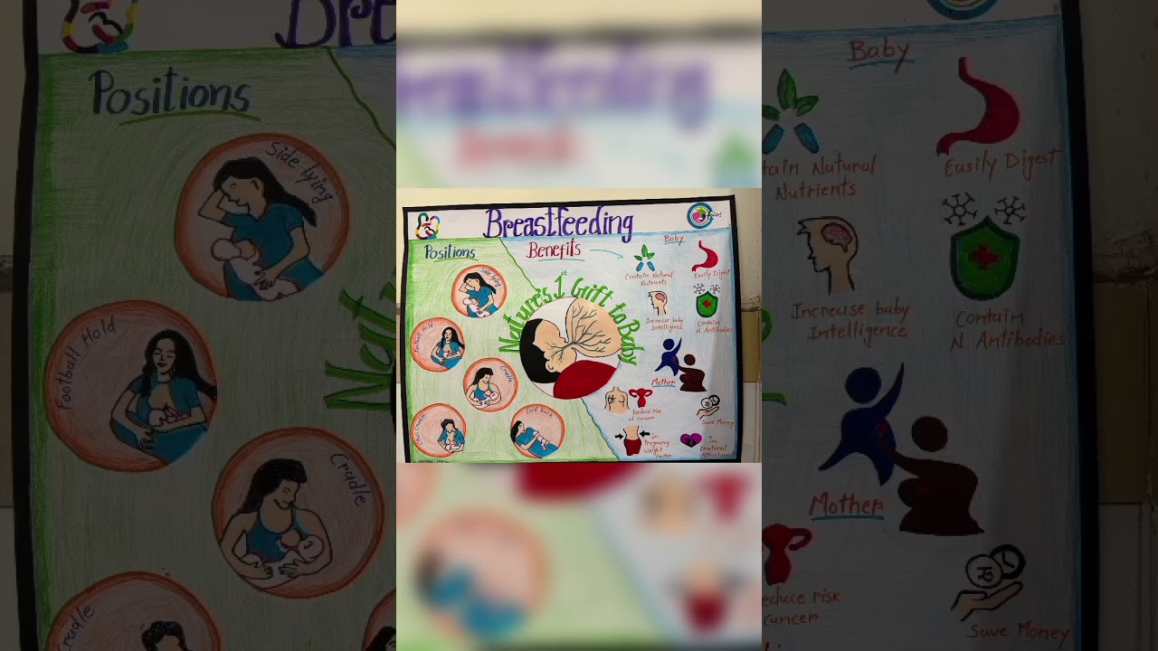 Health education On breast feeding 💞💖 price winning chart #health #healtheducation #breastfeeding