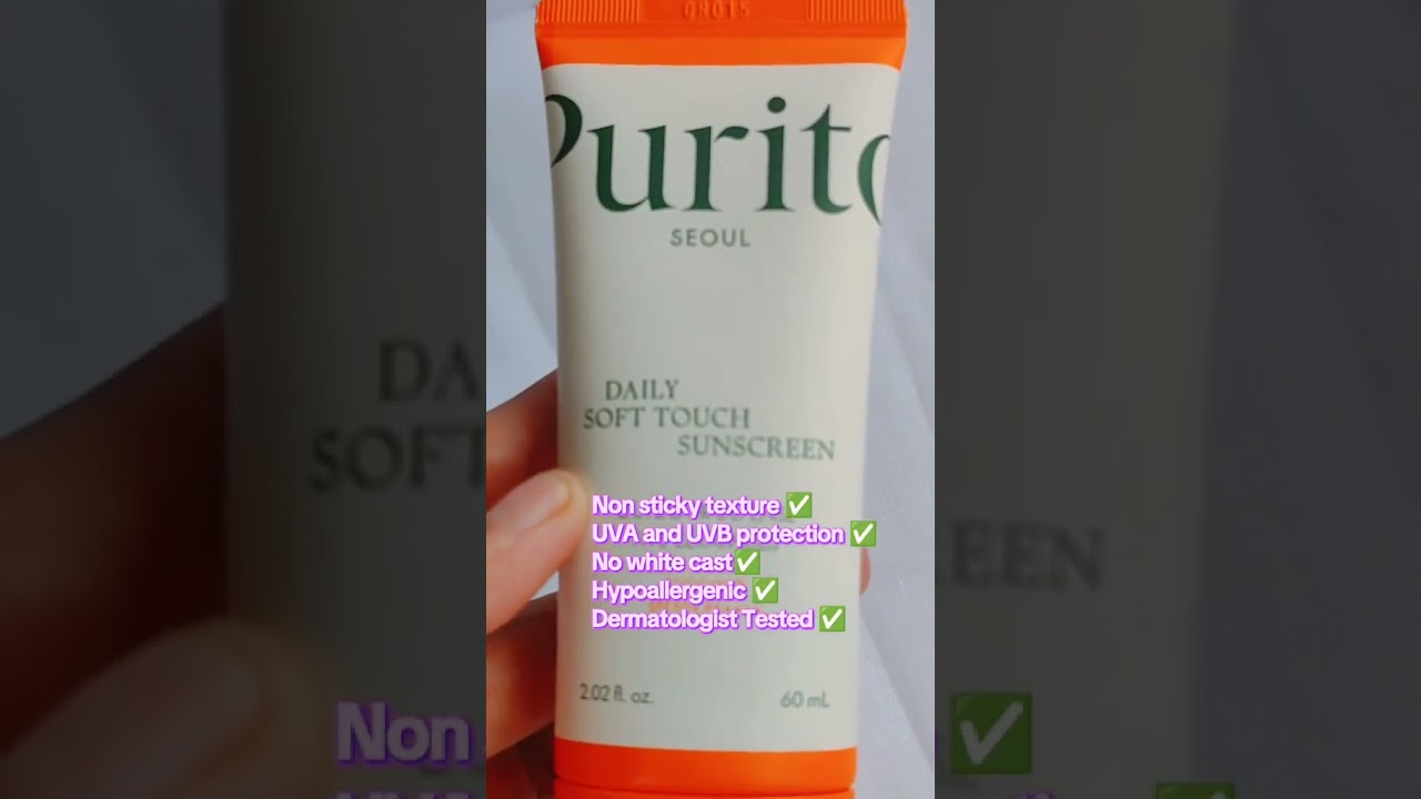 purito daily soft touch sunscreen#koreanskincare #fyp #trendingshorts #purito