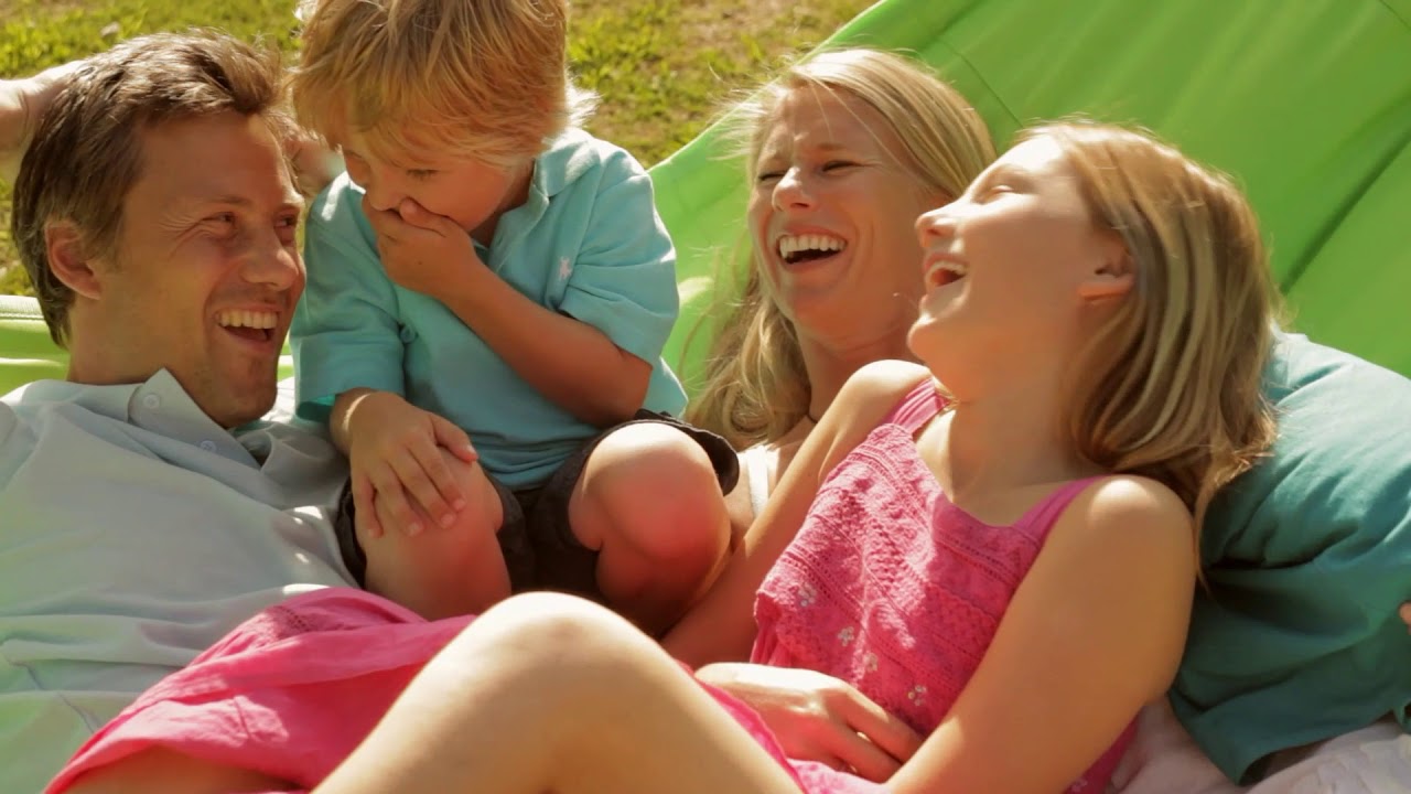 [Royalty Free Stock Video] Family Parent Children Happy Laughing Bonding Talking Playing