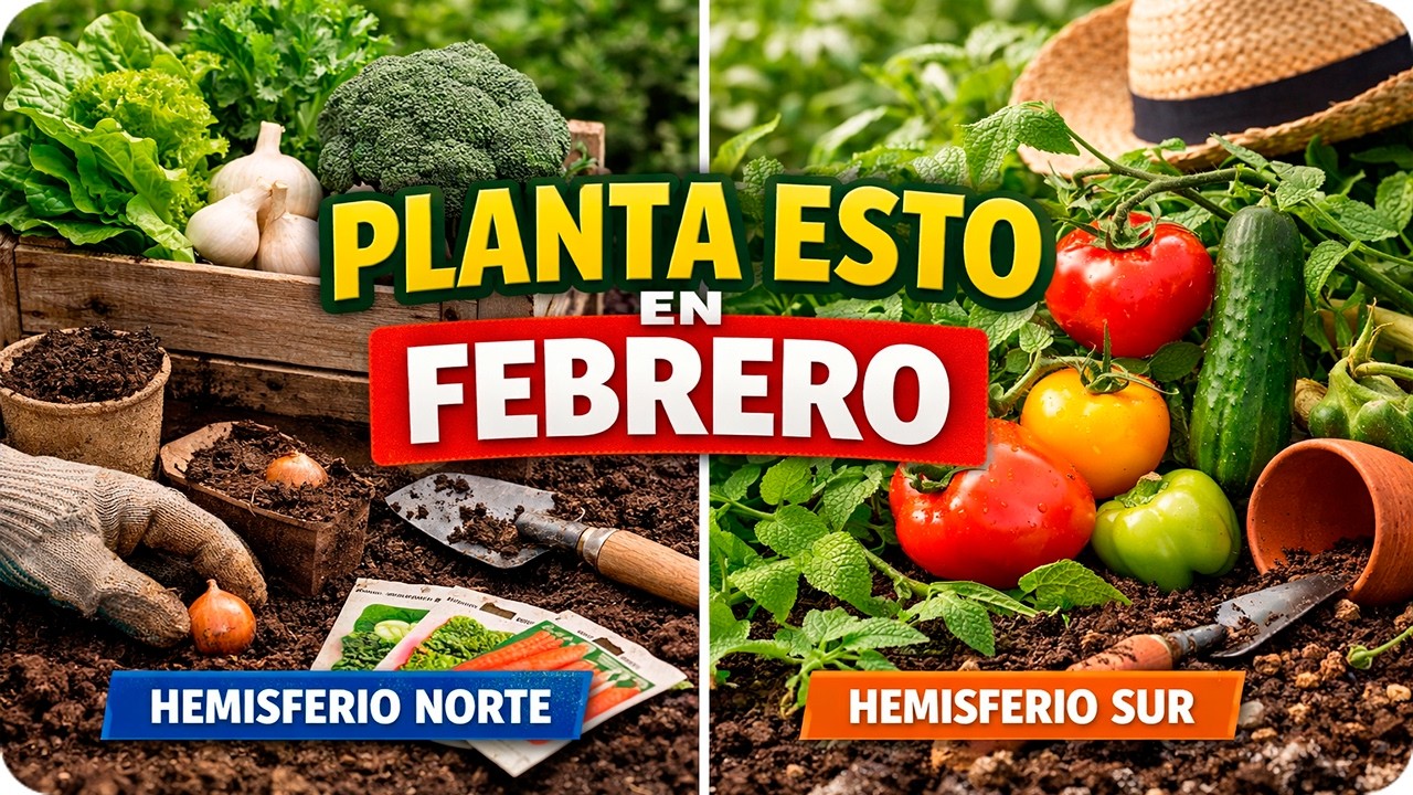 &iquest;Qu&eacute; plantar en febrero? 🌱 Gu&iacute;a completa para el hemisferio norte y sur || La Huertina De Toni