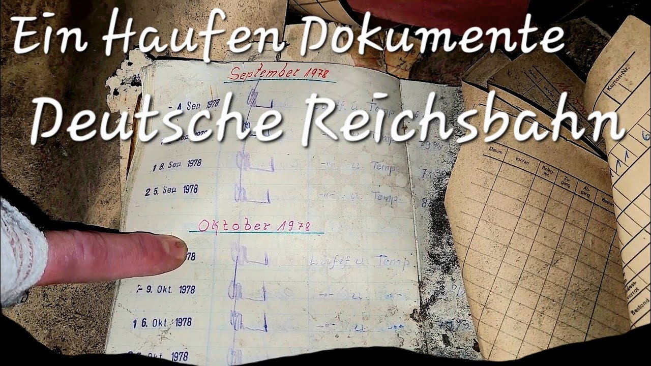 Reichsbahn Gebäude voller alter Dokumente #abandoned #urbex