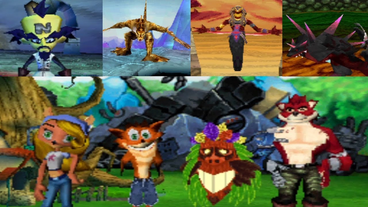 Crash MOM NDS Todos Los Jefes - All Bosses