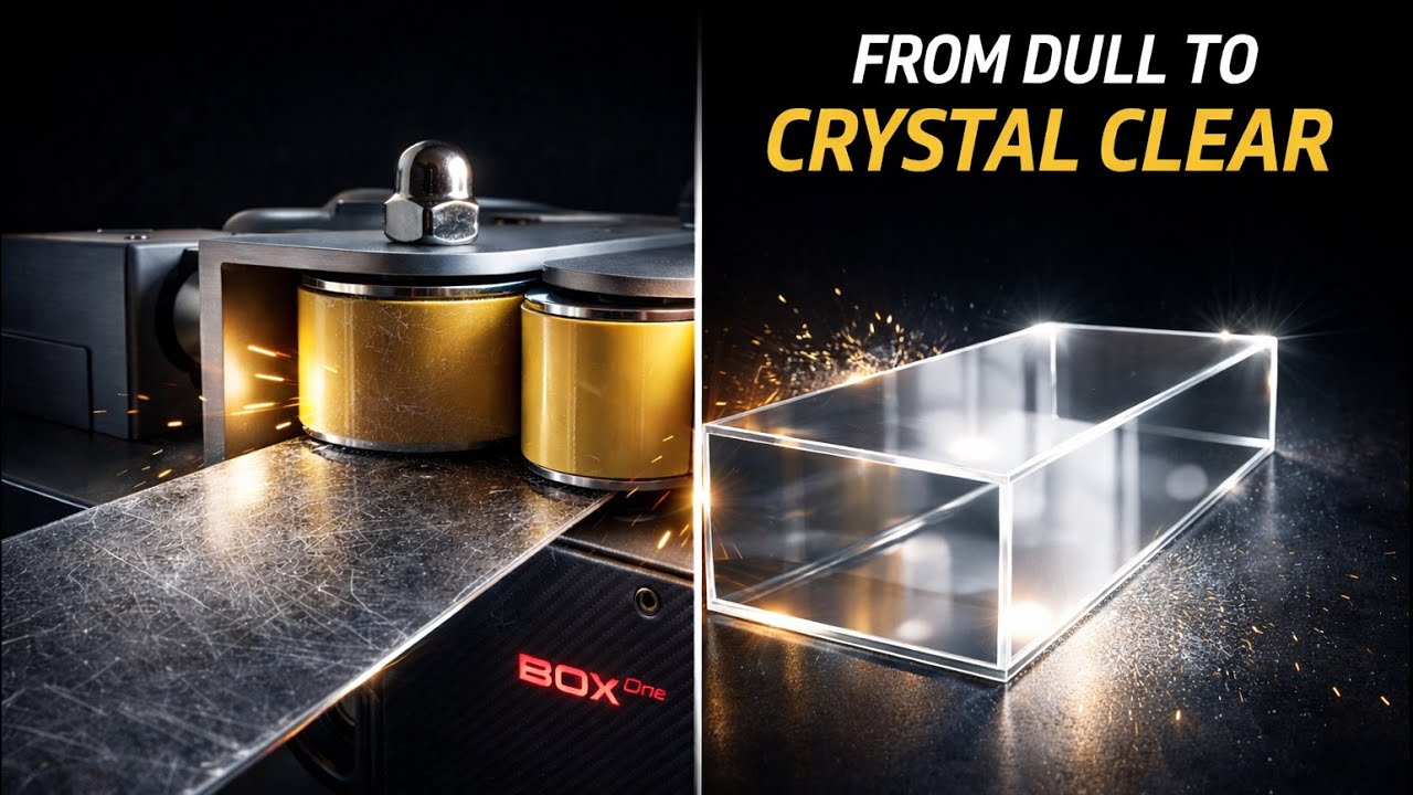 From Dull to Crystal Clear: BERMAQ Industrial Acrylic Polishing Machine BOX One in Action