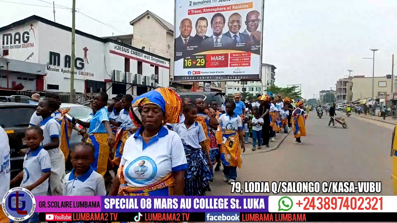SPETACLE DES ELEVES FILLES DU COLLEGE St. LUKA POUR LE MOIS DE LA FEMME