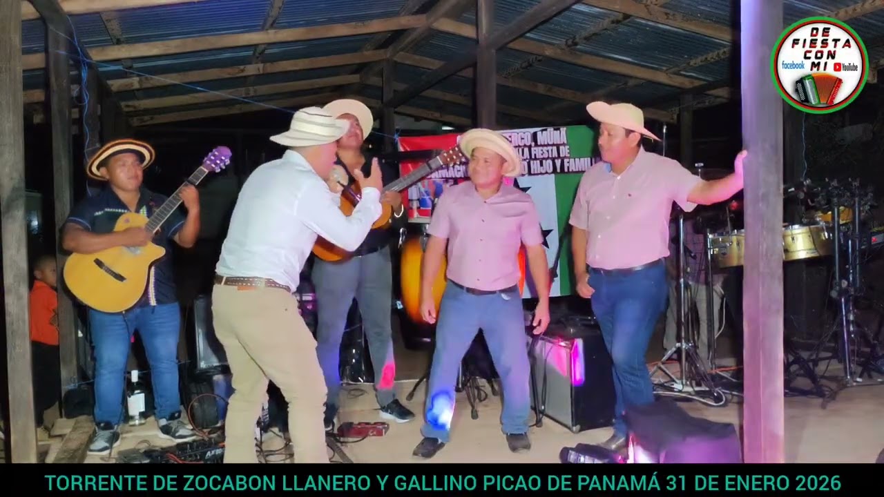 Torrente Zocabon Llanero y Gallino Picao de Panamá Fiesta de Damacio Caballero 31 de Enero 2026 