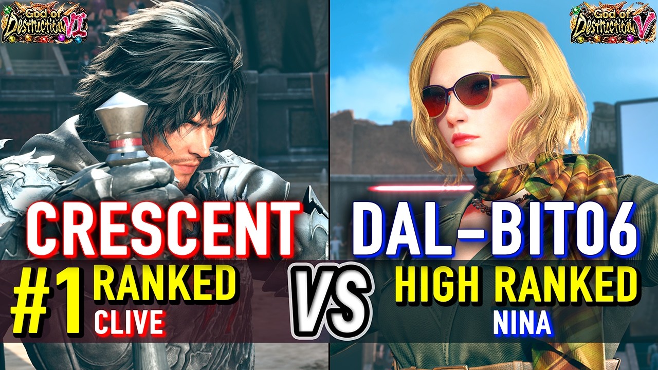 T8 🔥 CRESCENT (#1 Ranked Clive) vs DAL-BIT06 (Nina) 🔥 Tekken 8 High Level Gameplay