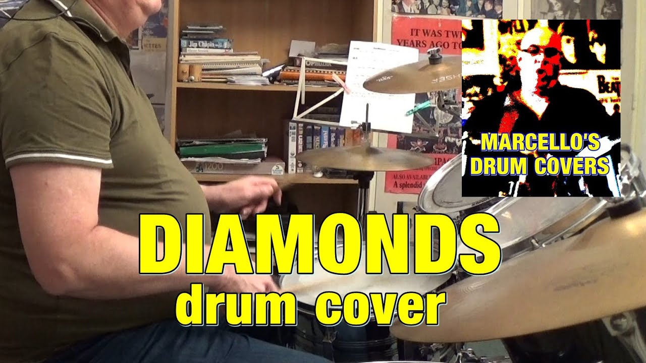 Diamonds (drum cover)-Marcello's Drum Covers