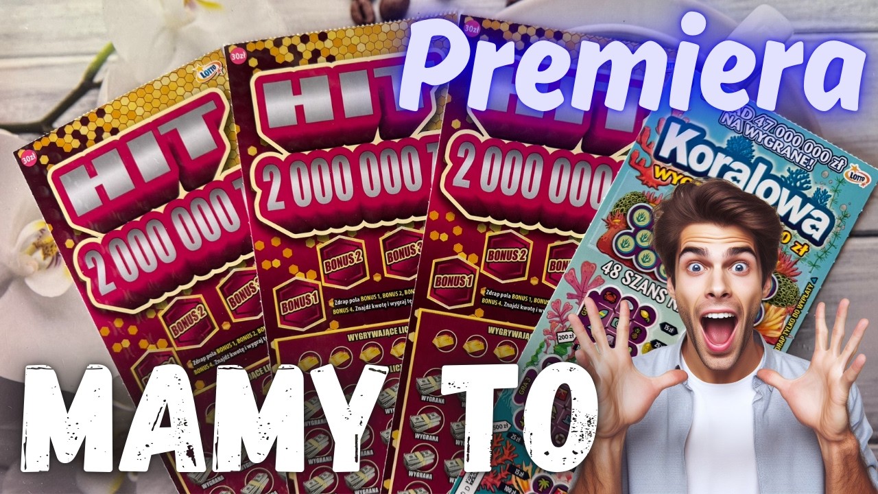 Zdrapki Lotto👉PREMIERA🤩HIT 2 MILIONY🤩JEST FAJNIE🤑4 BONUSY🤑#hit2miliony #hit2000000
