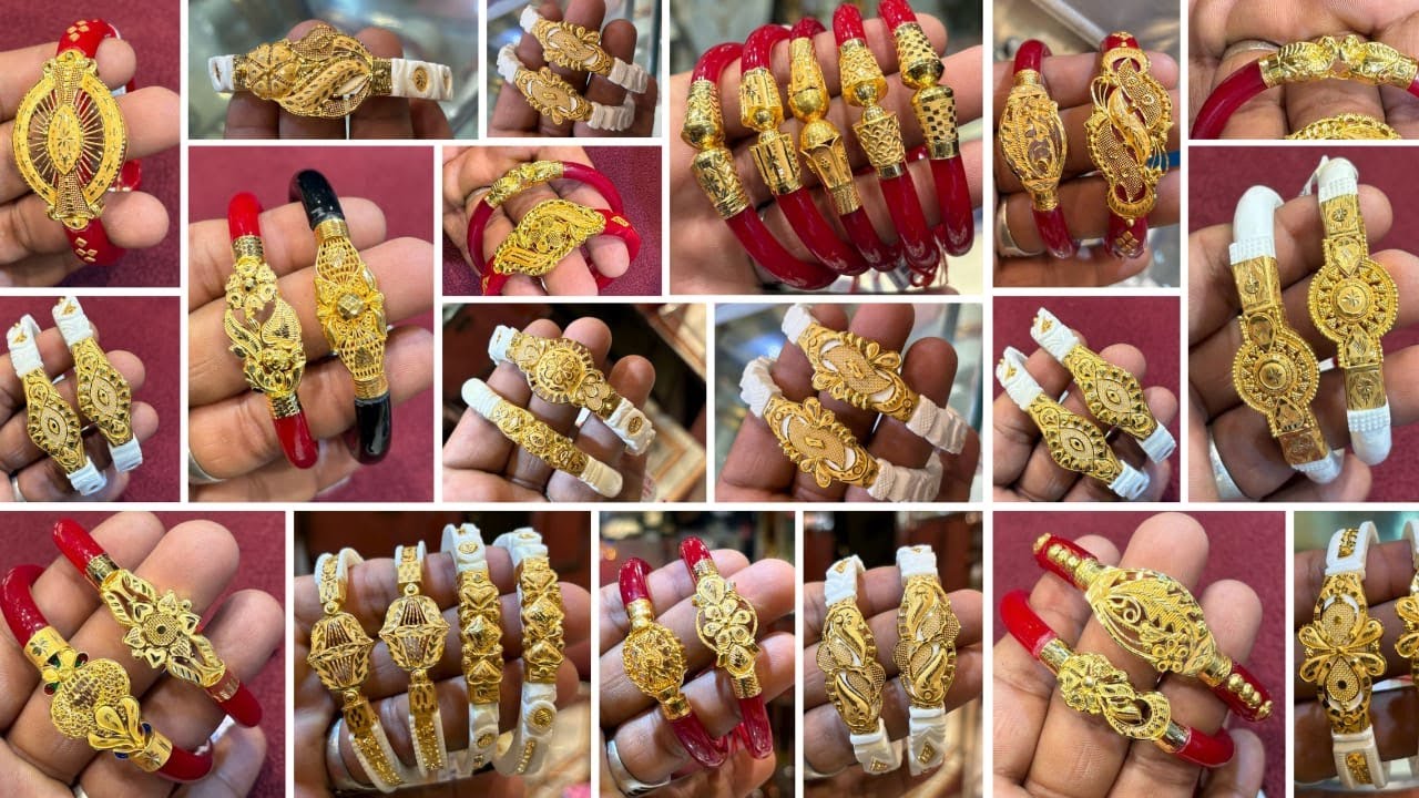 হালকা ওজনের মুখ শাখা ও মুখ পলা বাঁধানো শুরু 1.8 Gram থেকে || সোনার শাখা পলা বাধানোর ডিজাইন ও কালেকশন