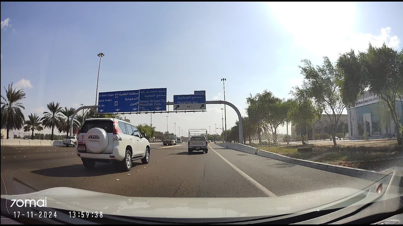 Driving to Musaffah and around Abu Dhabi (4K)