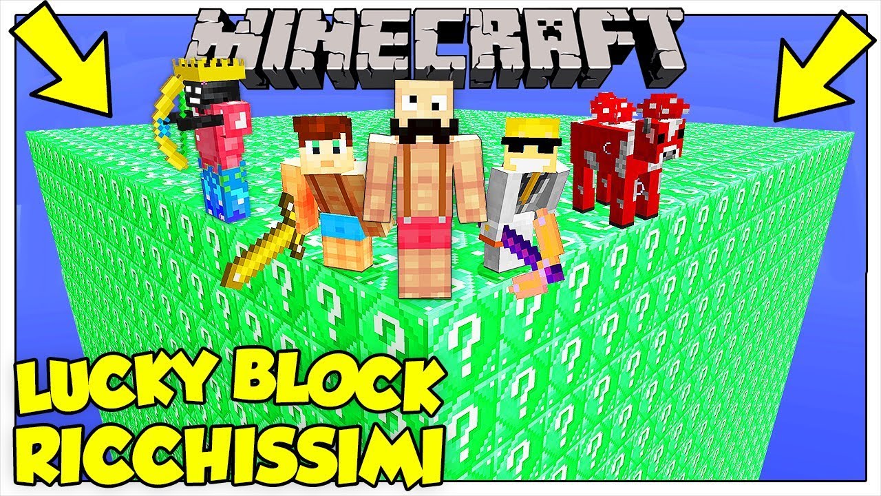 LA SFIDA DEI LUCKY BLOCK GIGANTI DI SMERALDO! - Minecraft ITA