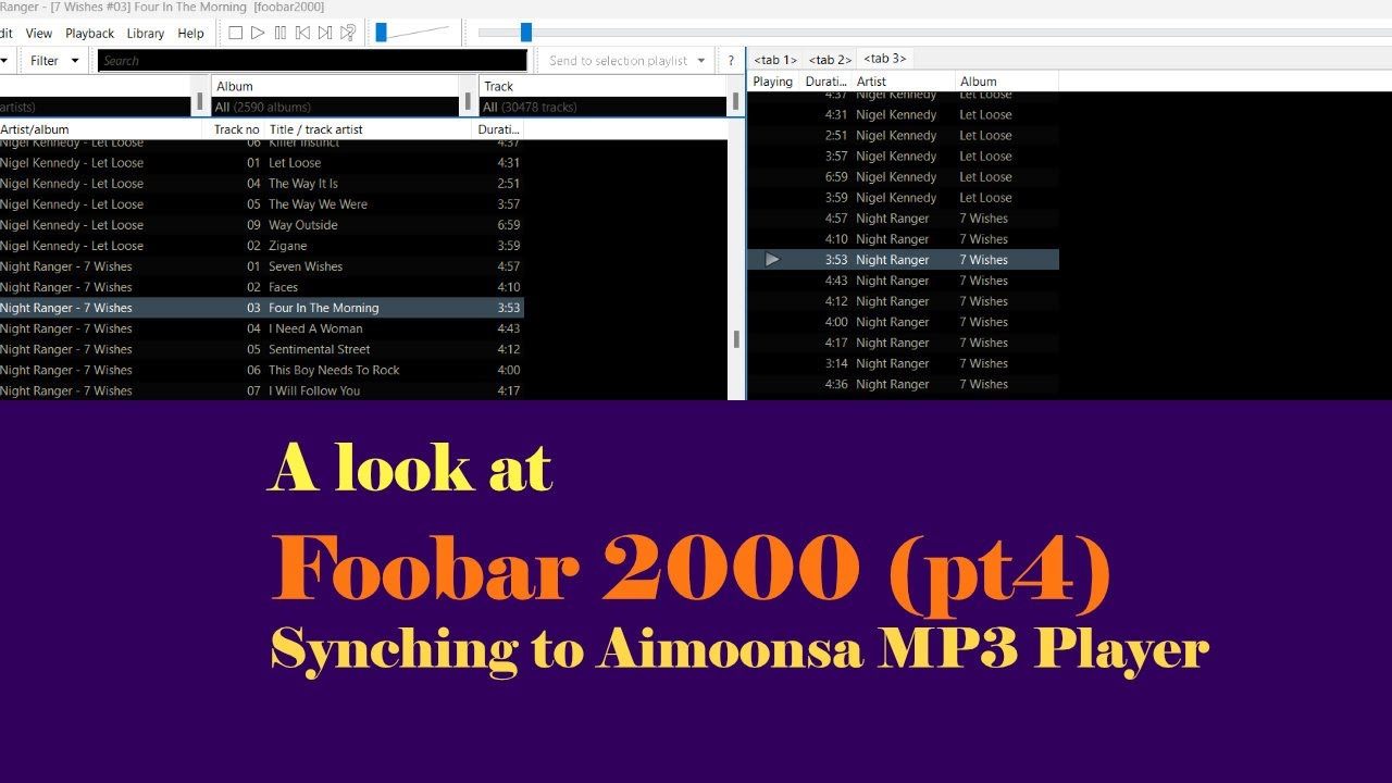 Synching music to the Aimoonsa MP3 player from my laptop