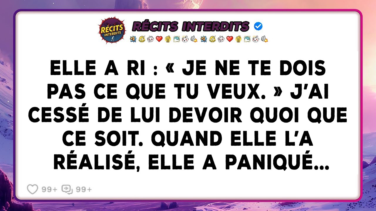 Quand Elle A Prétendu Ne Rien Devoir, Je Me Suis Discrètement Retiré, Sa Réaction A Été Vraiment...
