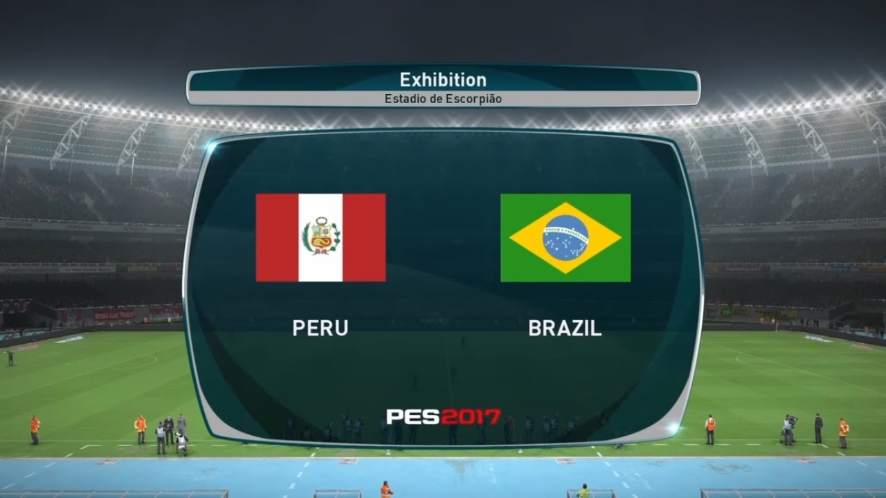 PES 2017 PERU VS. BRAZIL World Cup Qualification Match Highlights