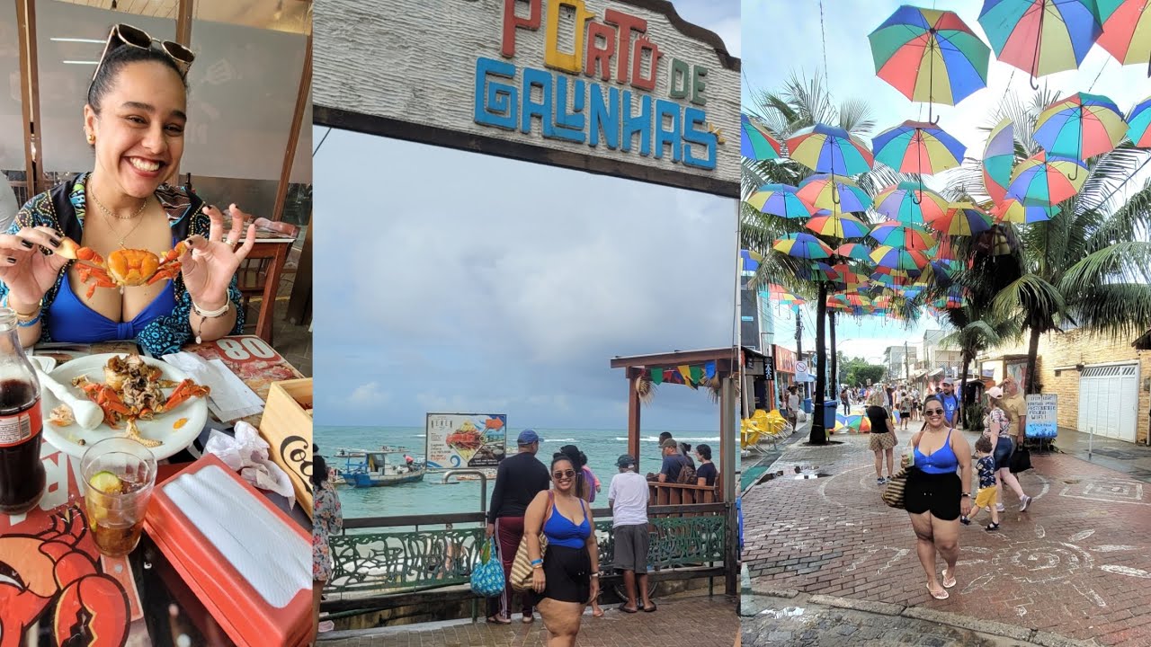 Vlog segundo dia em Porto de Galinhas, comi caranguejo e muito mais...