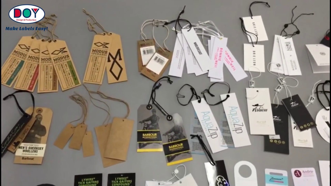 Paper Hang Tags |  Custom Brand Logo Services | Clothes Accessories Manufacturer - DOYLabel